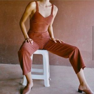 Paloma Wool Hockey Jumpsuit Sz 38 Rust EUC